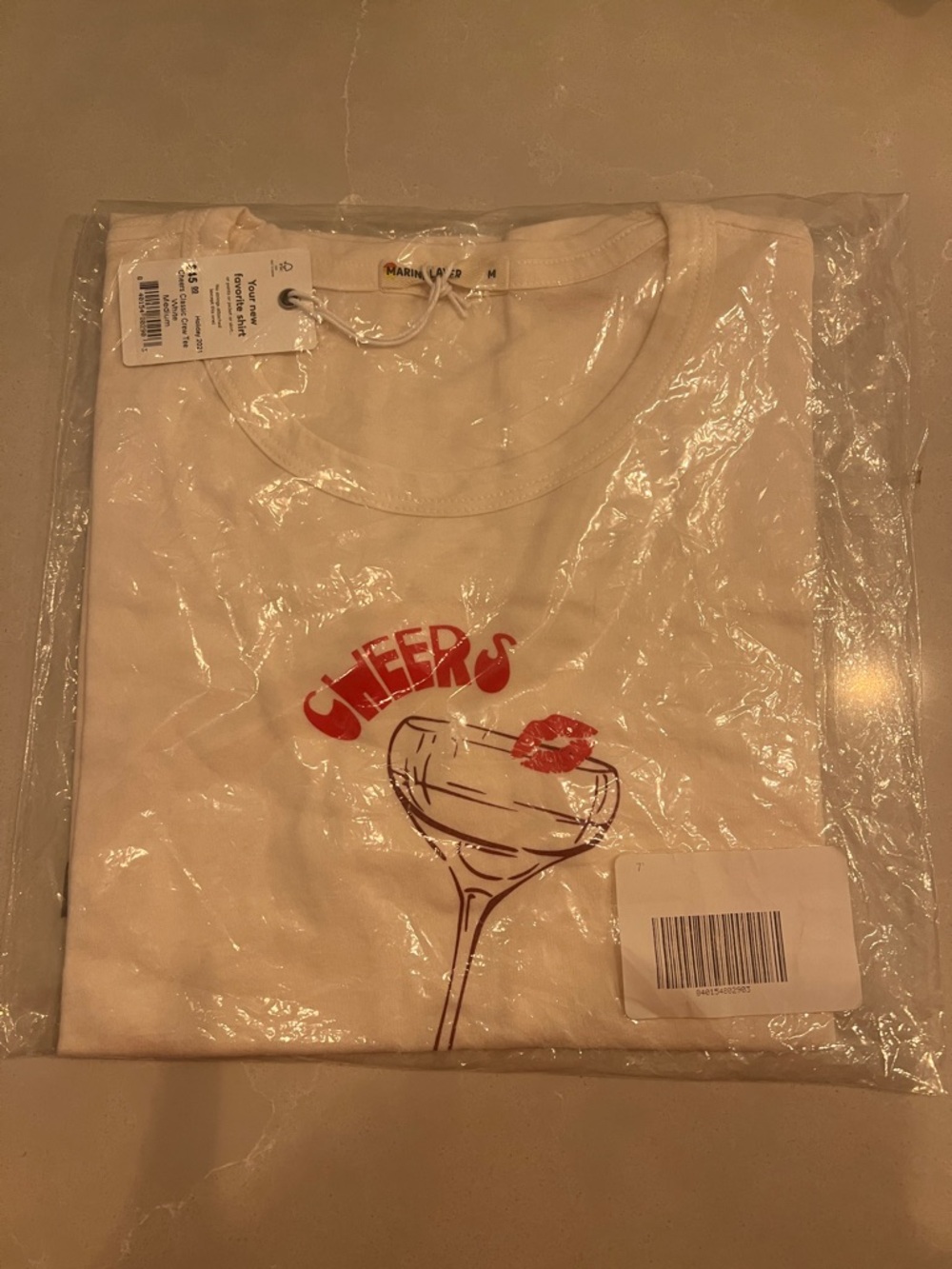 Marine Layer White Short Sleeve Graphic Tee
